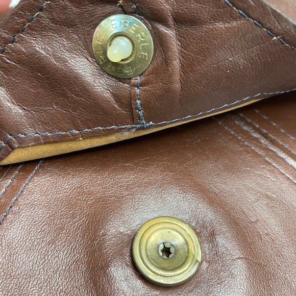 Leather Clutch Envelope Purse Vintage Brazilian - Picture 7 of 12